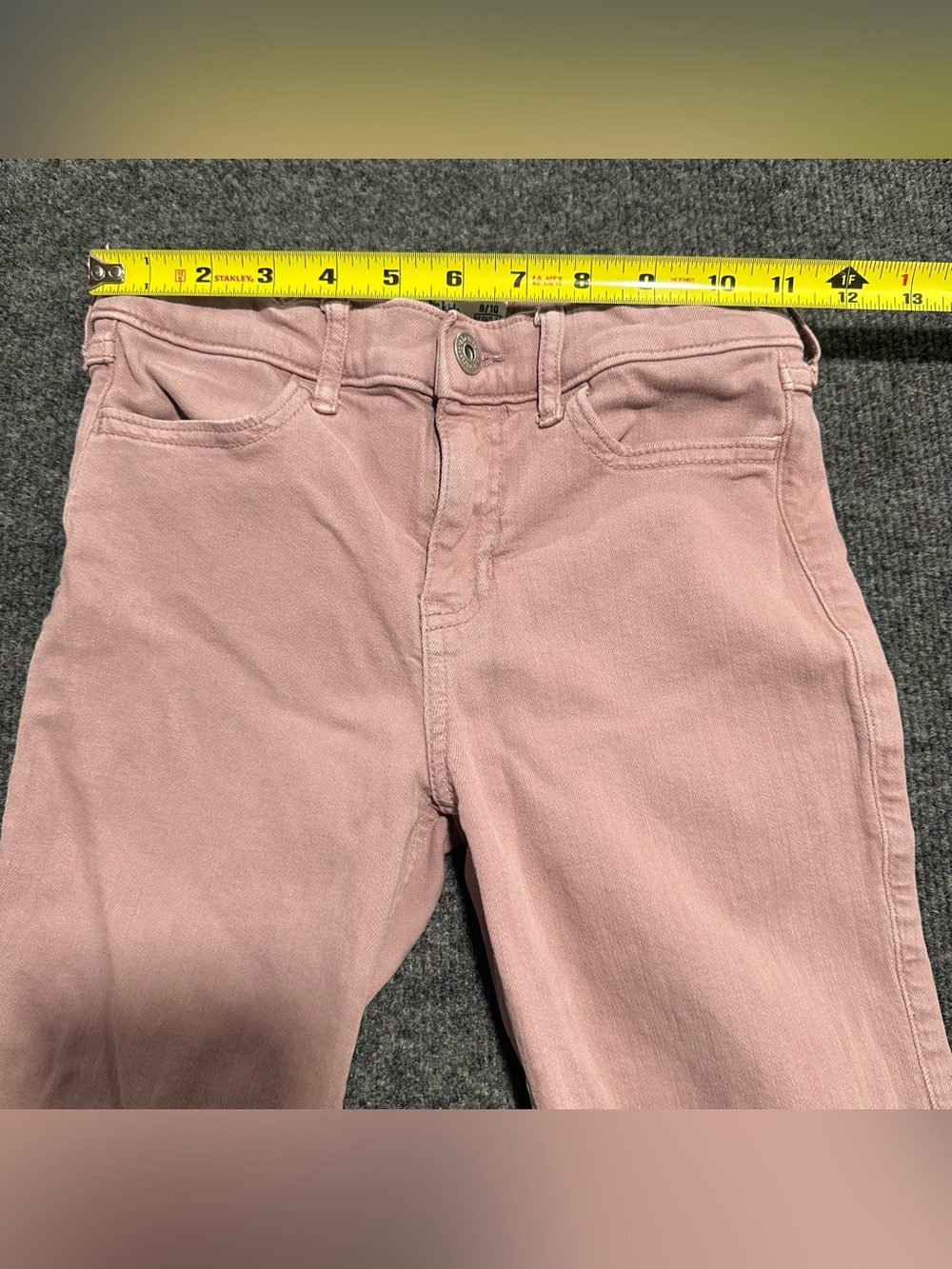 abercrombie kids Pink high rise Flare Corduroy Jeans - Picture 4 of 7